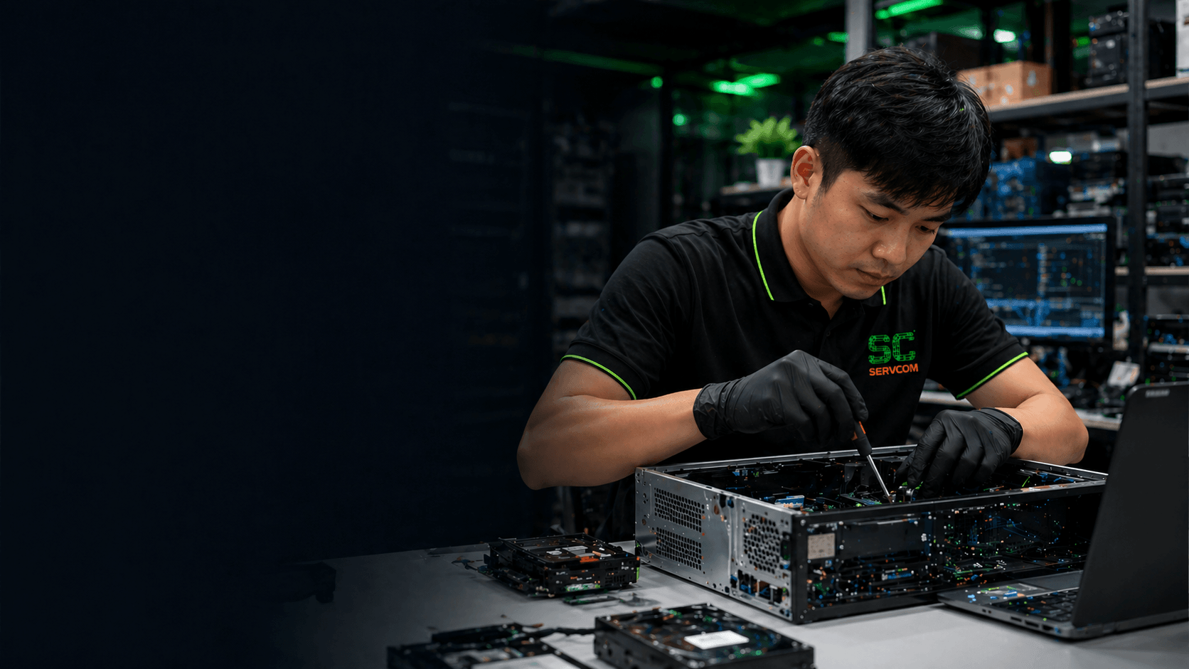 IT hardware repair Malaysia technician servicing computer hardware