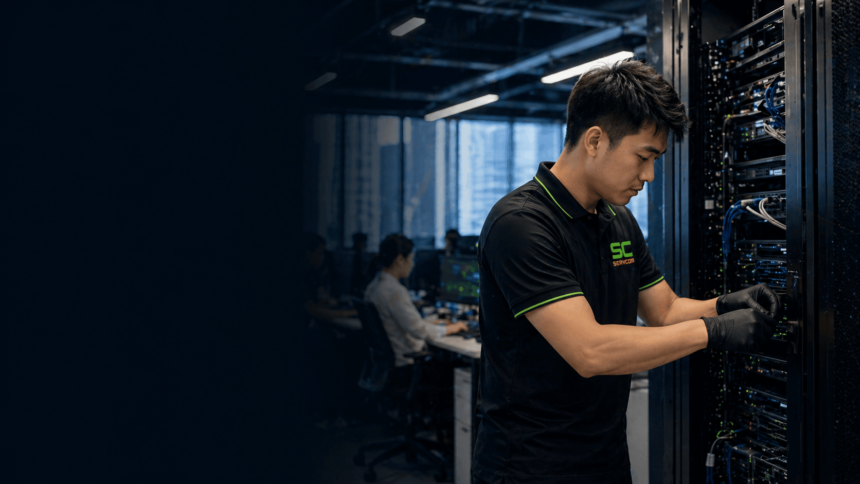 IT Solutions Malaysia engineer managing business network infrastructure for multiple industries