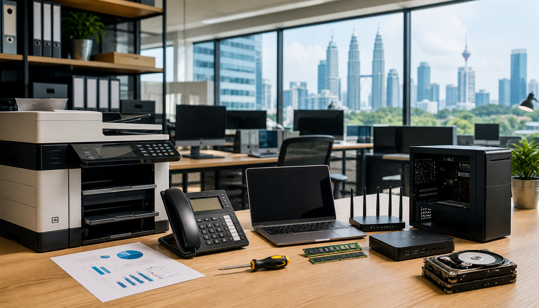 Hardware lifecycle management for Malaysian office IT equipment - Servcom Solutions