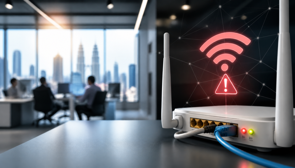 network downtime patterns in a Malaysian SME office environment